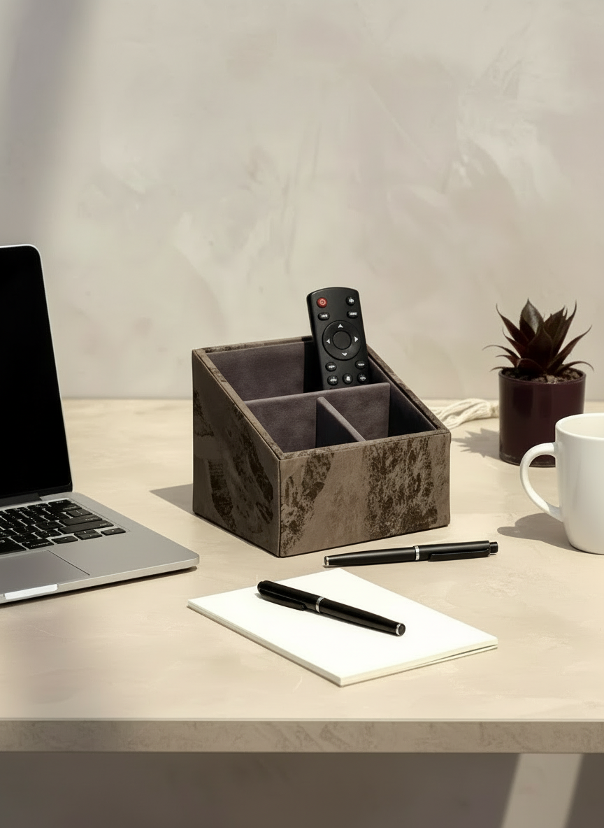 Indo Mocha Remote Holder - 3 Slot