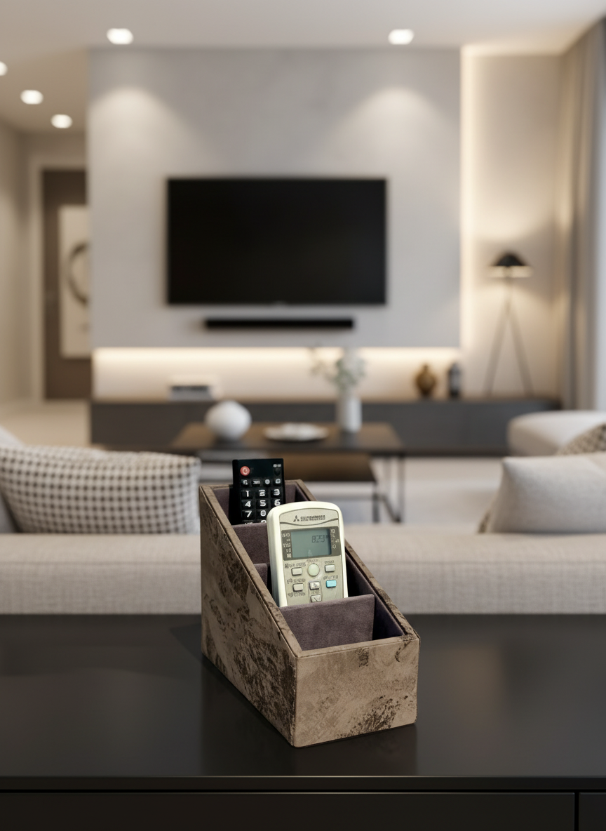 Indo Mocha Remote Holder - 4 Slot