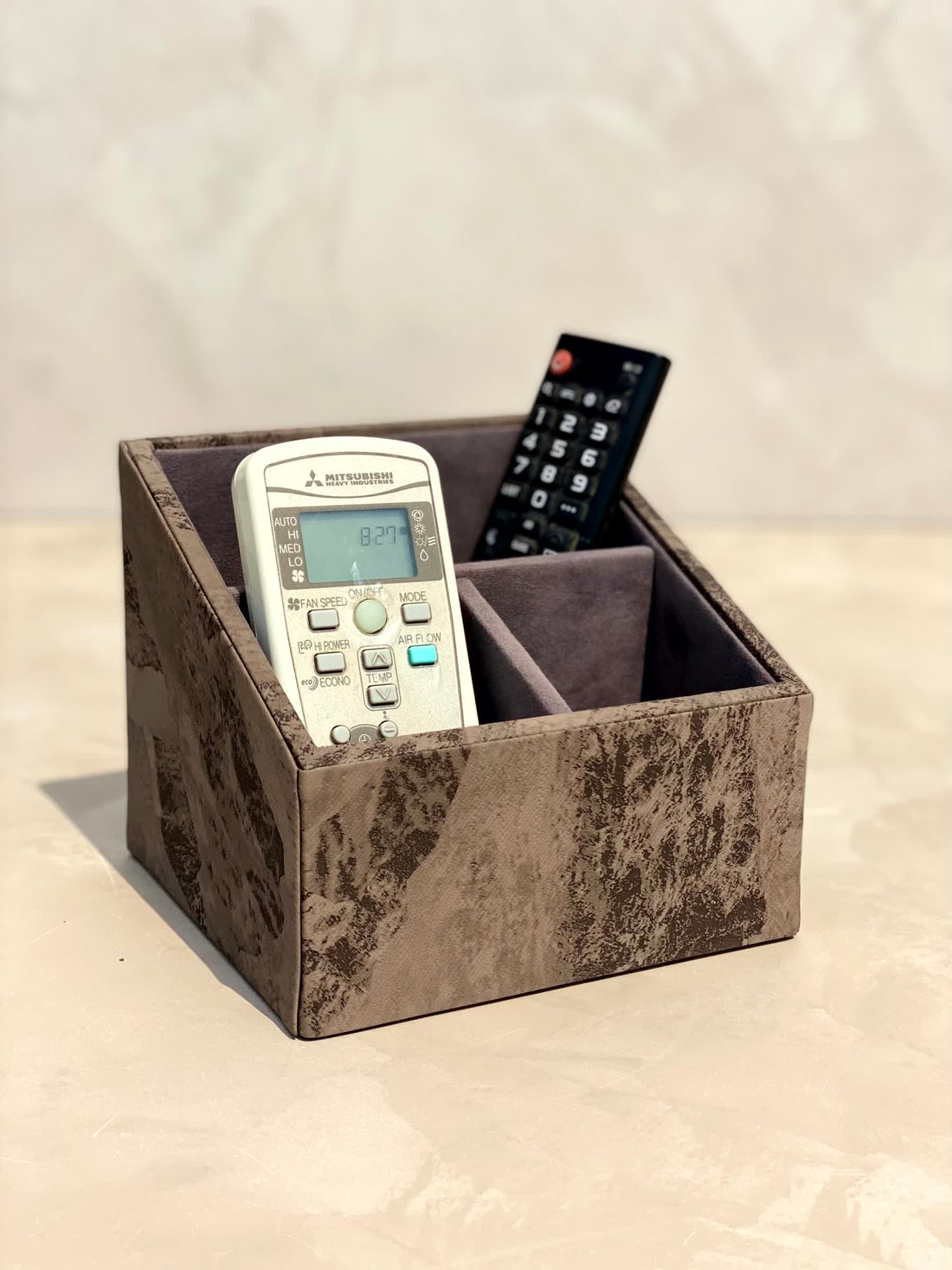 Indo Mocha Remote Holder - 3 Slot