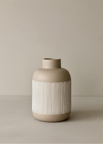 Shibui Beige Vase - Tall