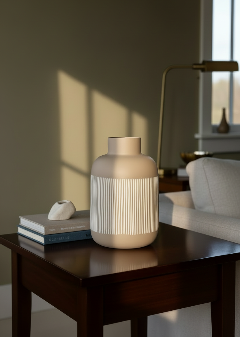 Shibui Beige Vase - Tall