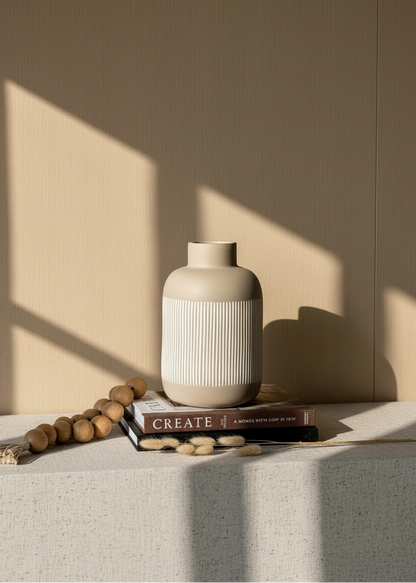 Shibui Beige Vase - Tall