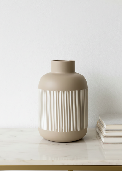 Shibui Beige Vase - Tall