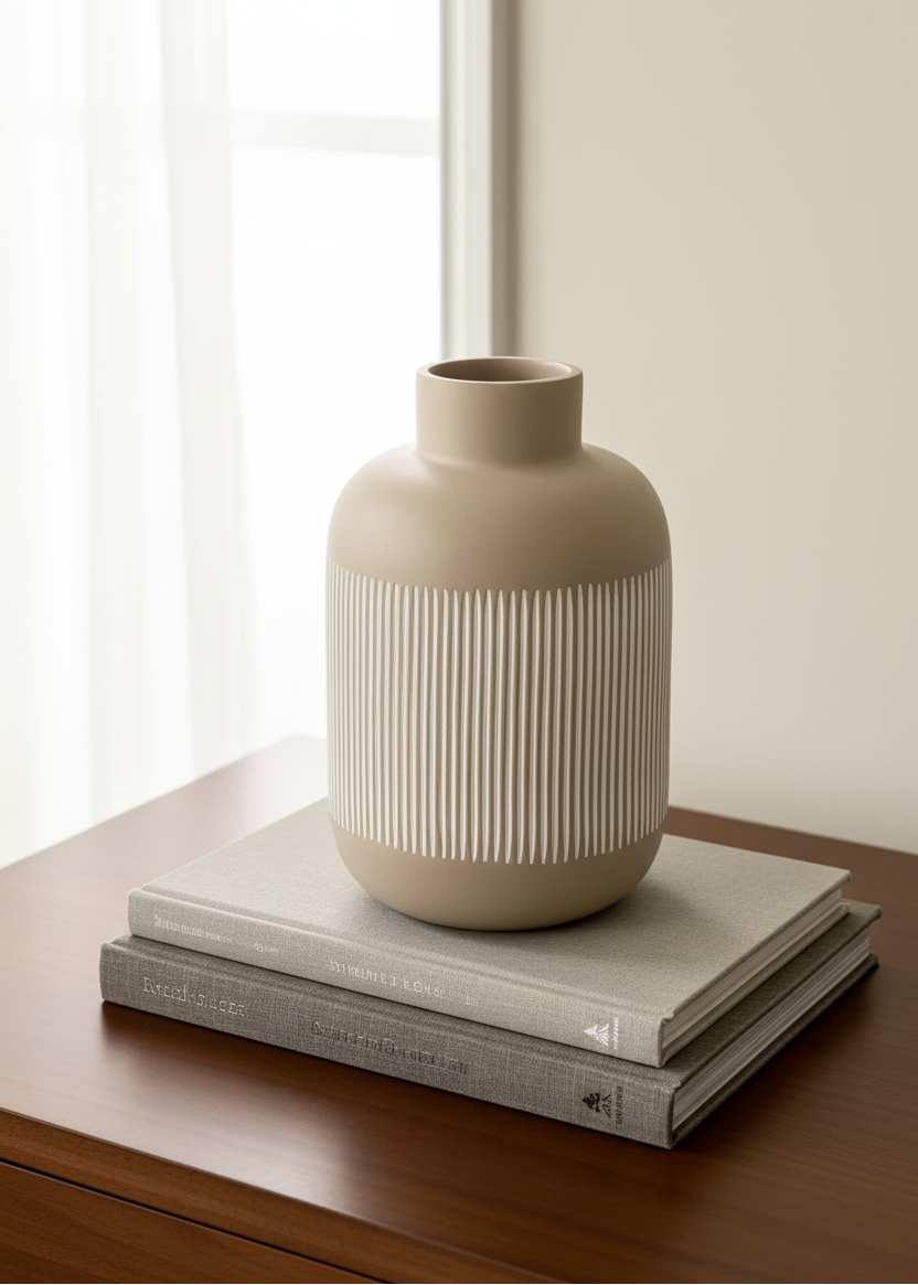 Shibui Beige Vase - Tall