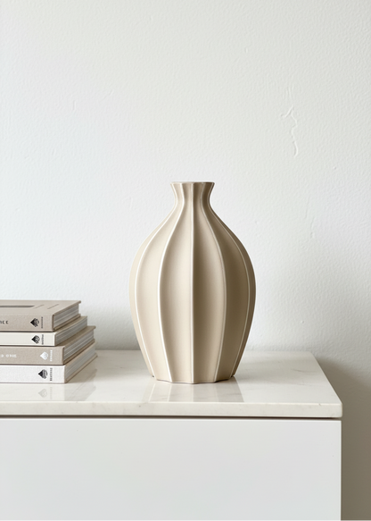 Suzu Vase - Beige