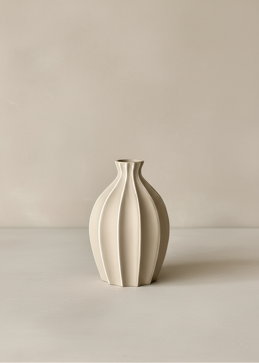 Suzu Vase - Beige