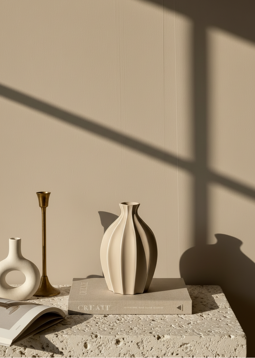 Suzu Vase - Beige