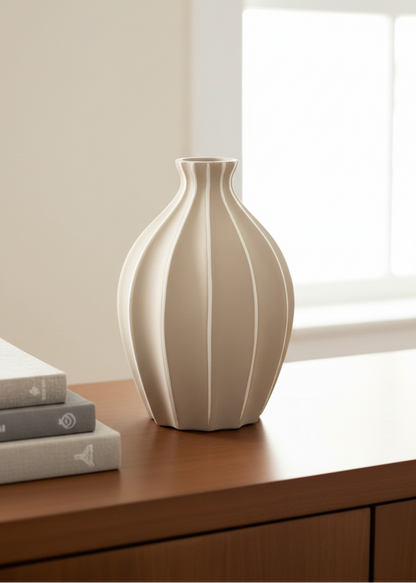 Suzu Vase - Beige