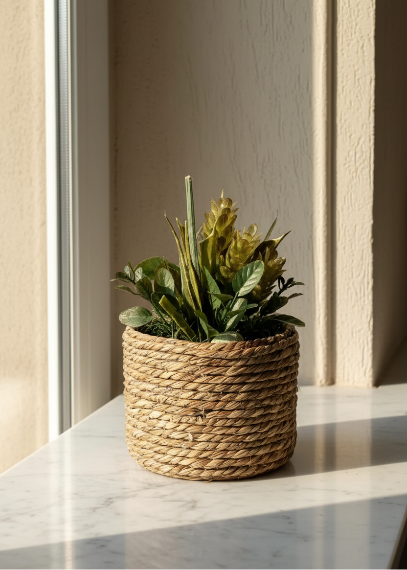 Artificial Jute Bonsai Pot
