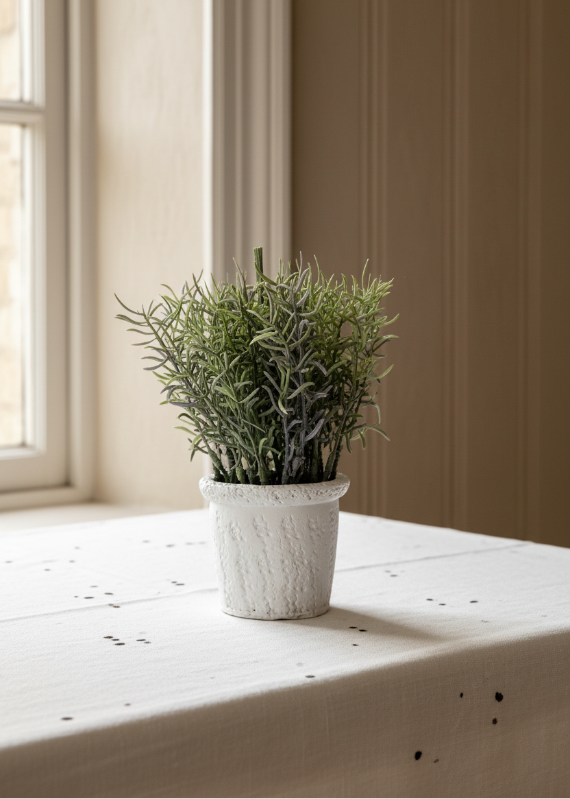 Artificial Rosemary Pot