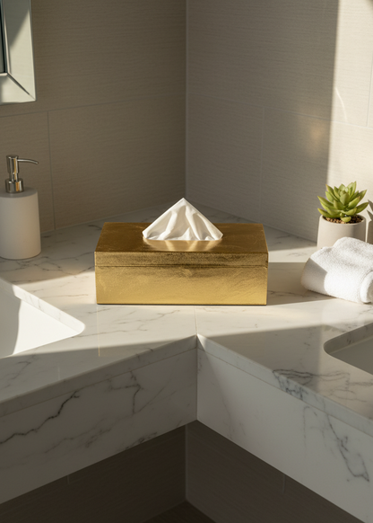Verona Gold Tissue Box