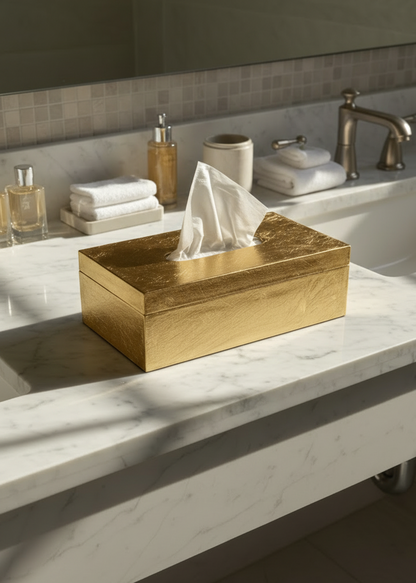 Verona Gold Tissue Box