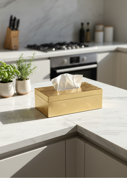 Verona Gold Tissue Box