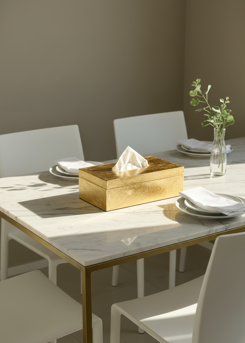Verona Gold Tissue Box