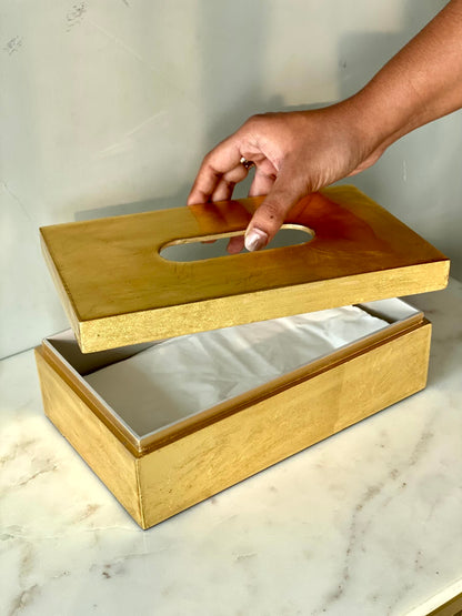 Verona Gold Tissue Box