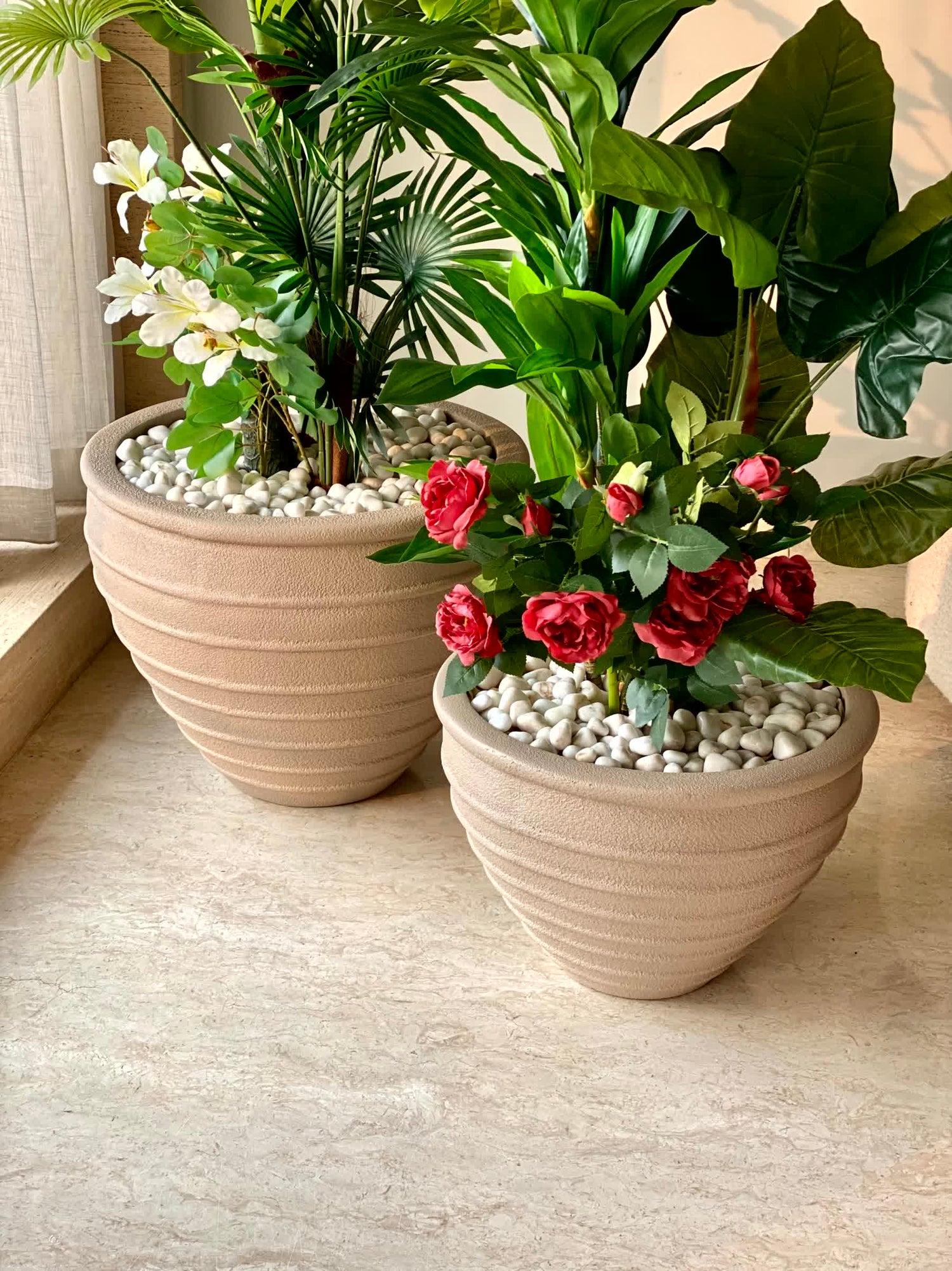 Grandeur Planters - Beige
