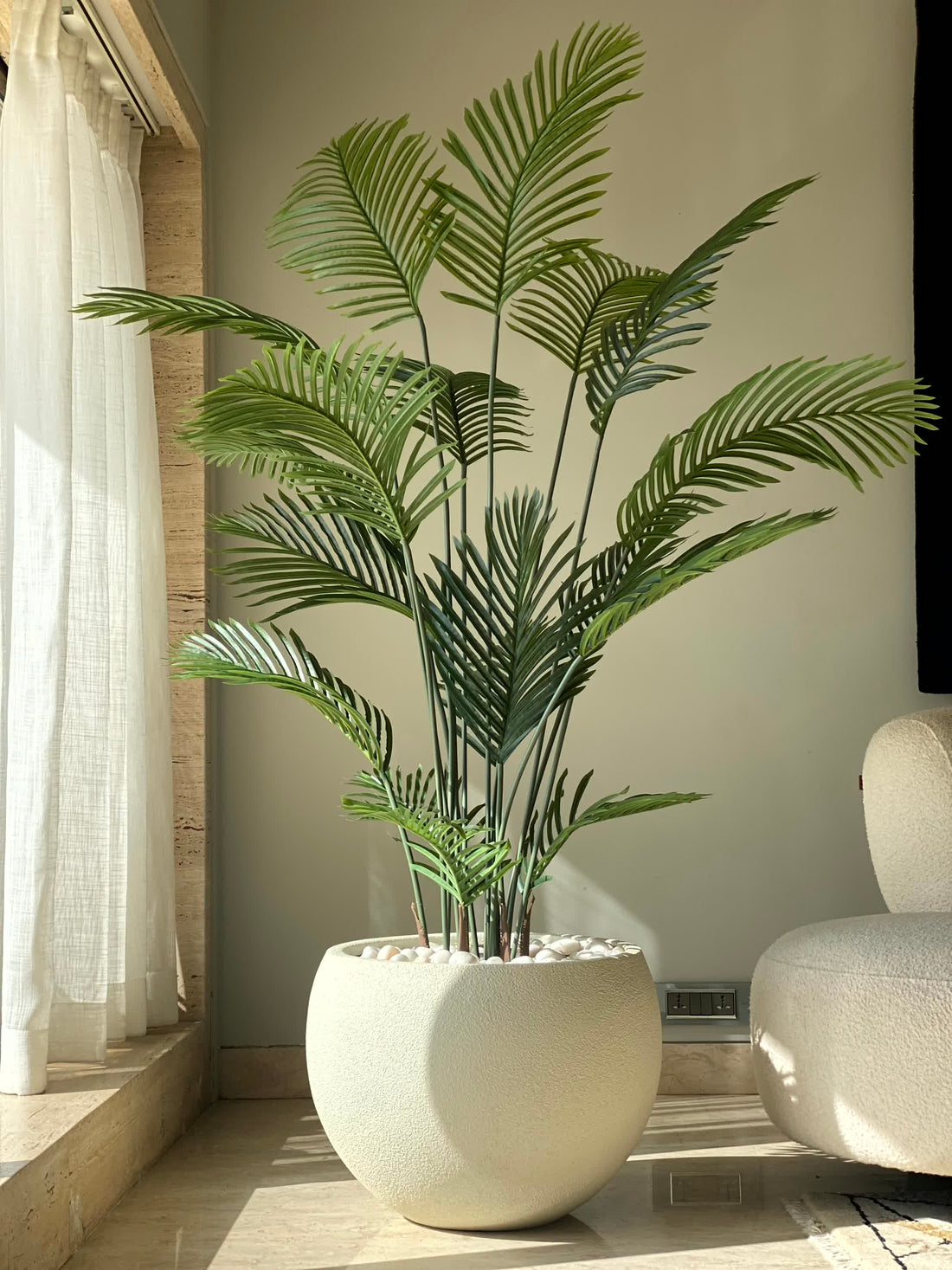 Artificial Lush Green Areca Palm - 6 Feet