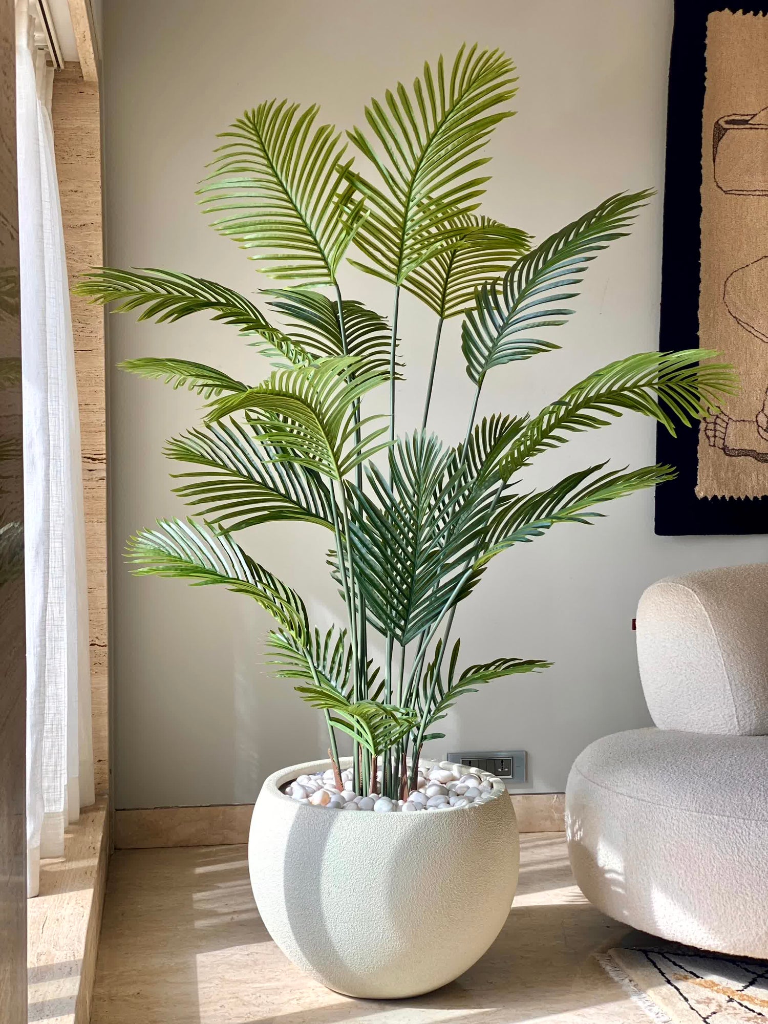 Artificial Lush Green Areca Palm - 6 Feet