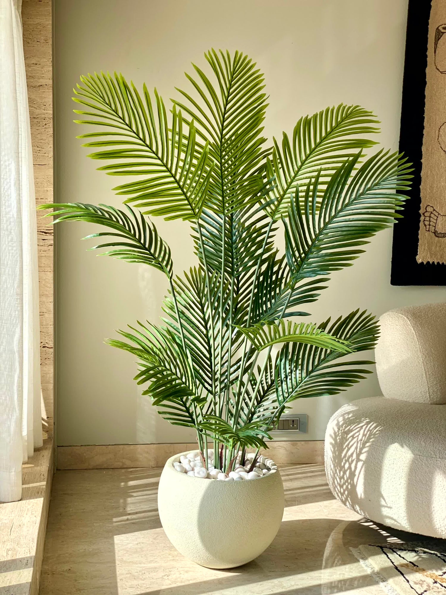 Artificial Lush Green Areca Palm - 5 Feet