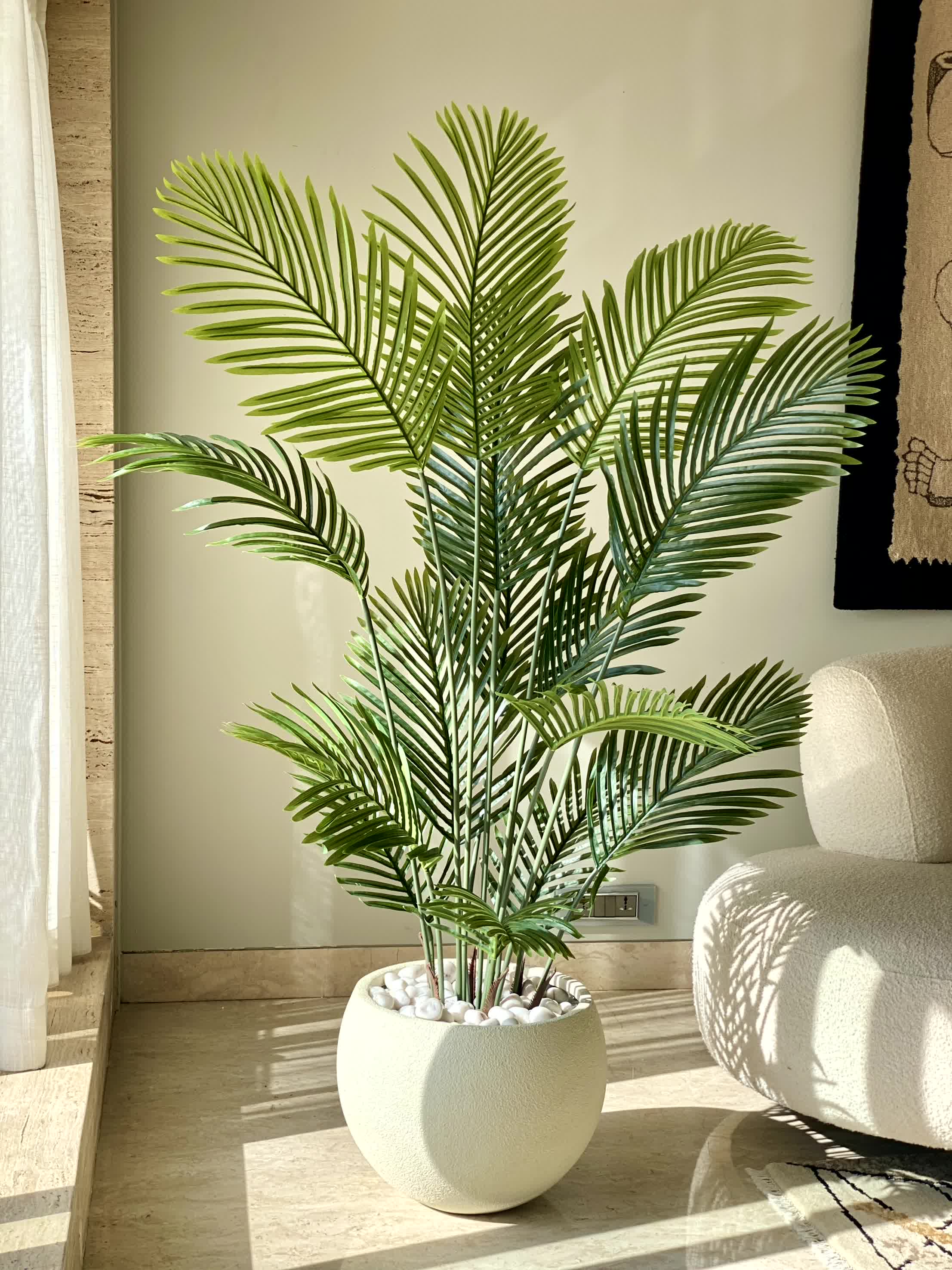 Artificial Lush Green Areca Palm - 5 Feet