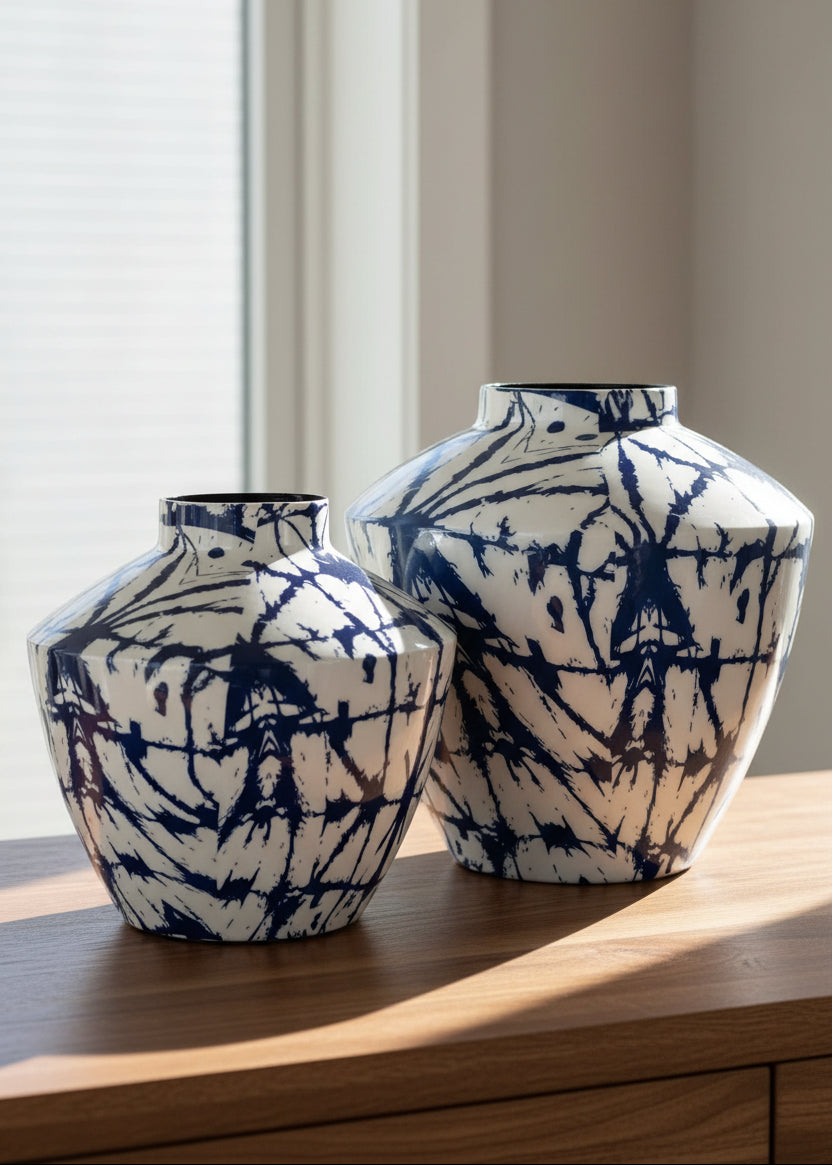 Shibori Vases