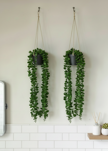 Artificial Hanging Eucalyptus - (Set of 2)