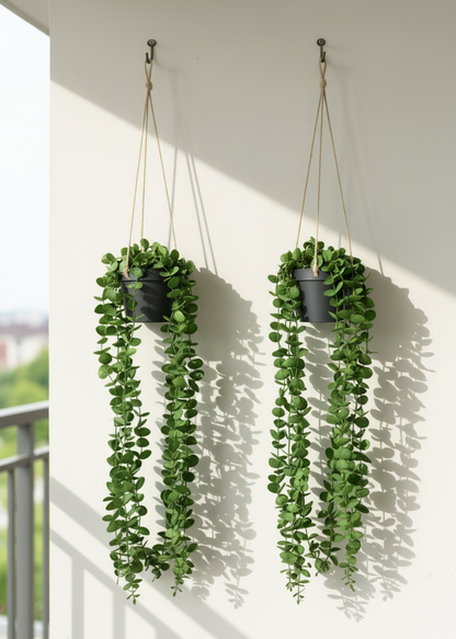 Artificial Hanging Eucalyptus - (Set of 2)