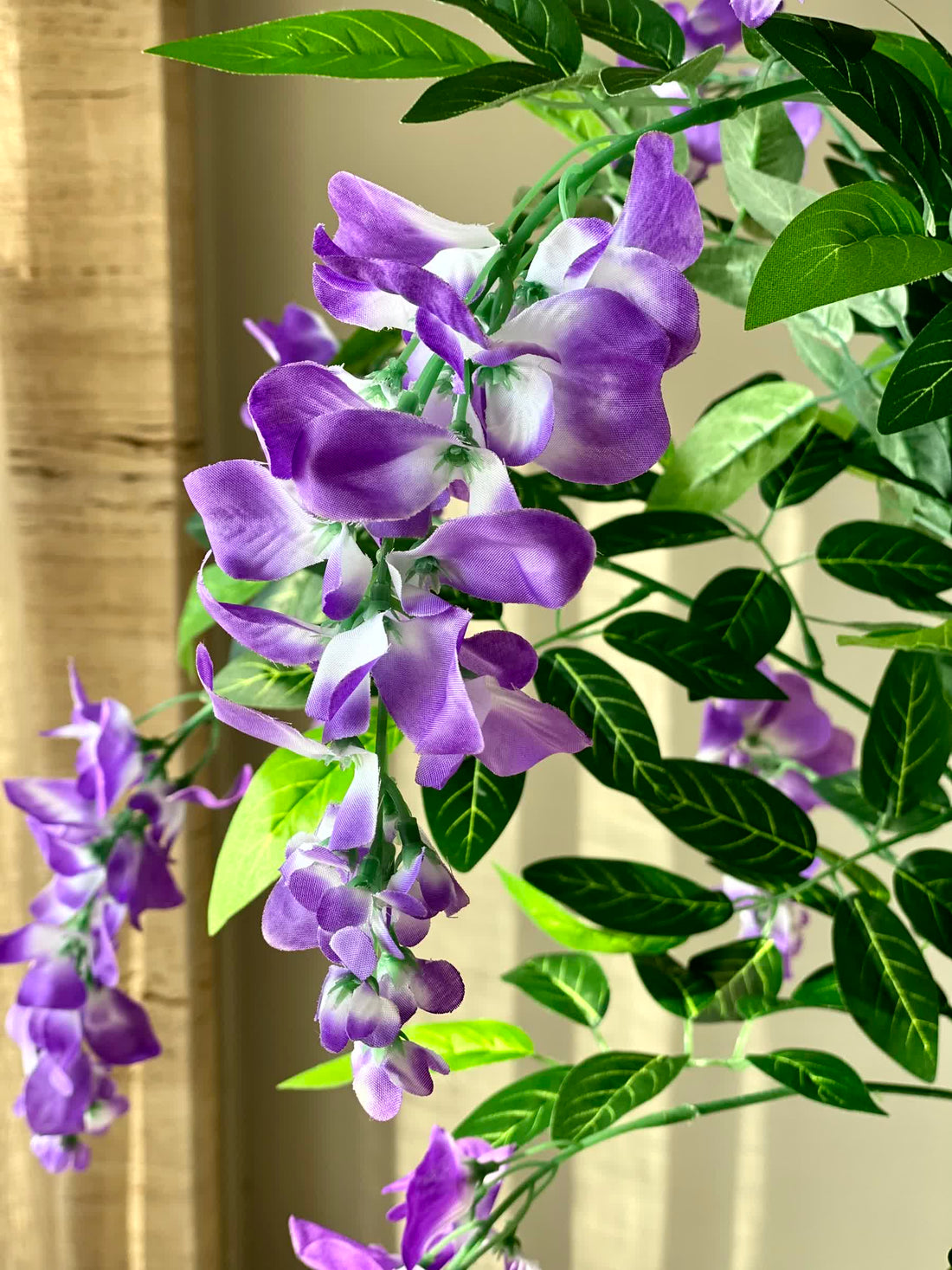 Artificial Wisteria Lavender Plant - 4 Feet