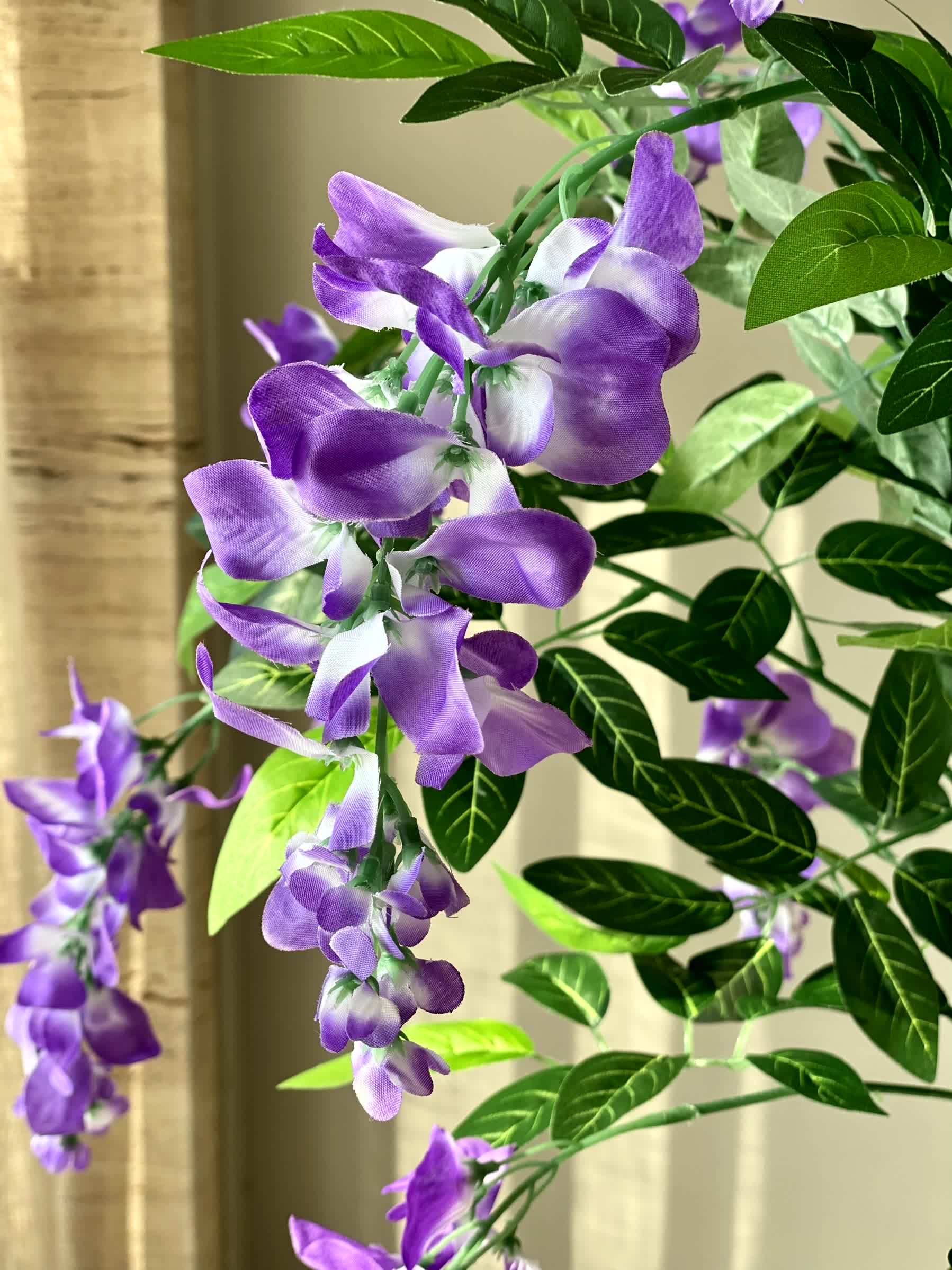 Artificial Wisteria Lavender Plant - 4 Feet