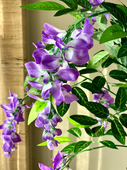 Artificial Wisteria Lavender Plant - 4 Feet