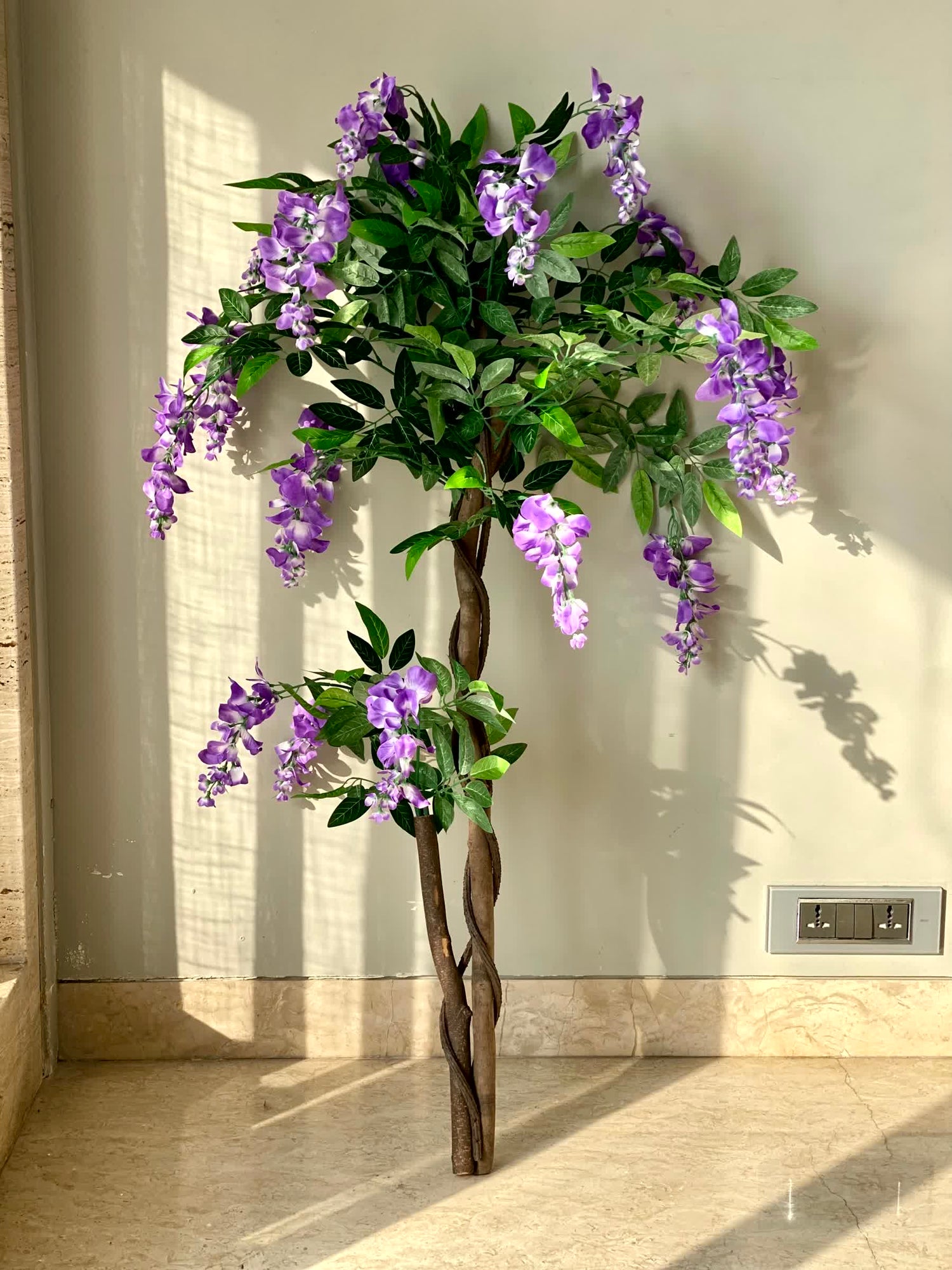 Artificial Wisteria Lavender Plant - 4 Feet
