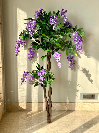 Artificial Wisteria Lavender Plant - 4 Feet
