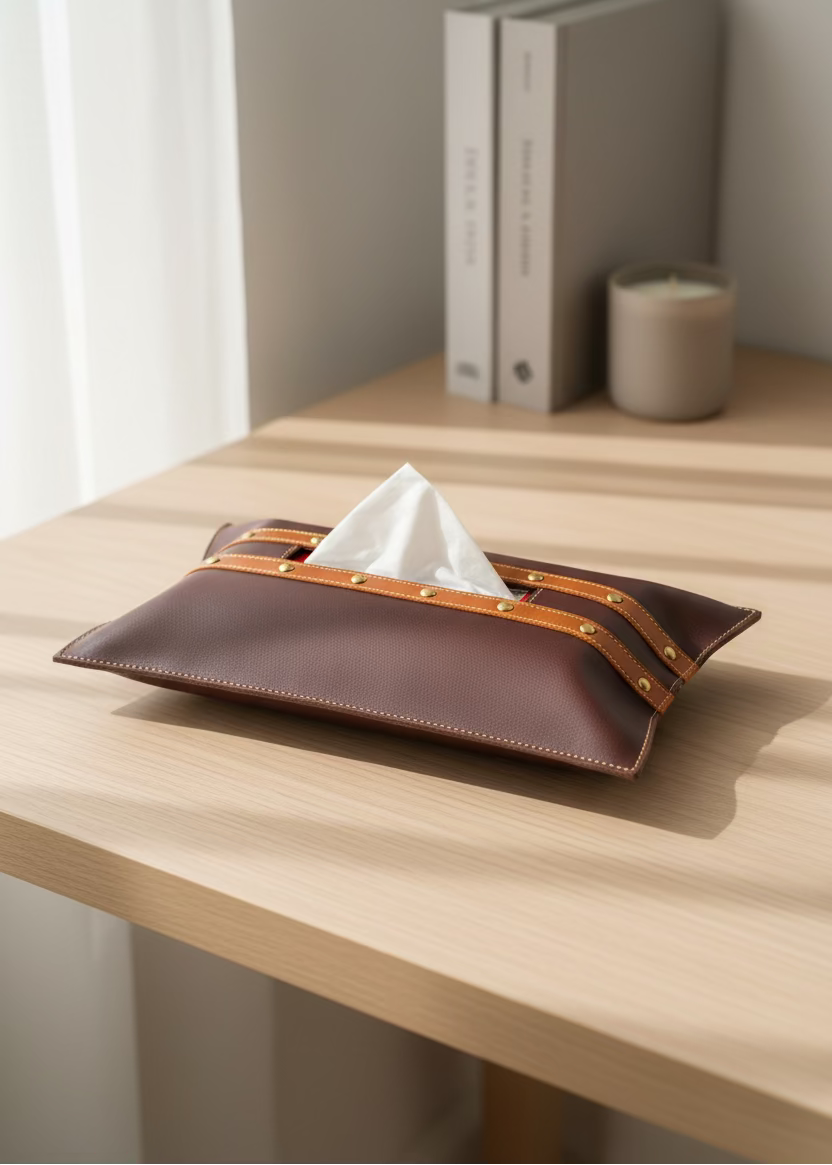 Brown &amp; Tan Tissue Cover