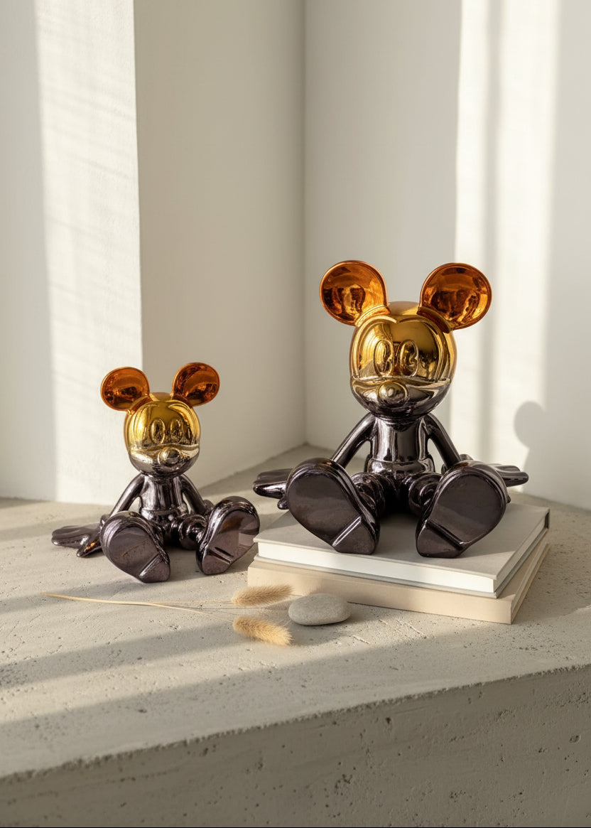 Metallic Micky Mouse Artefact - Small