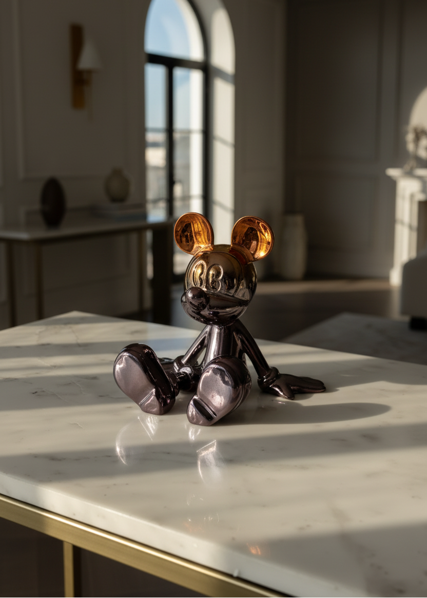 Metallic Micky Mouse Artefact - Small