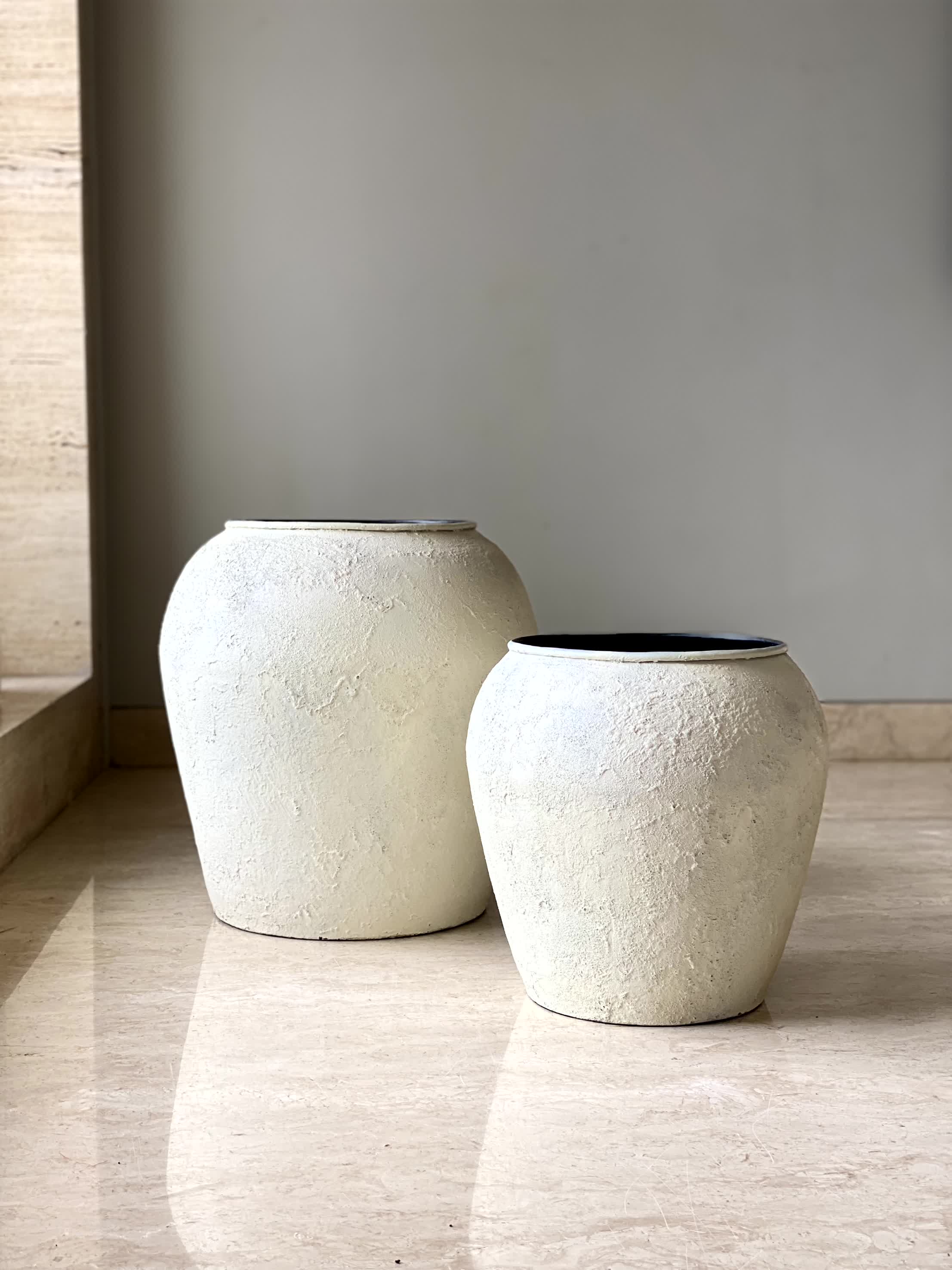 Mesa Planters - Rustic Ivory