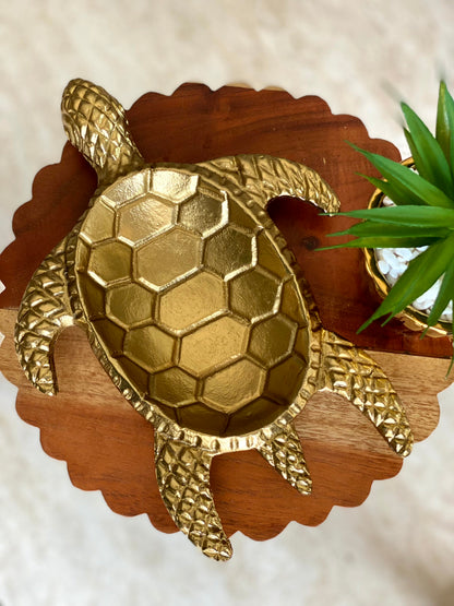 Luxe Turtle Trinket Tray - Large
