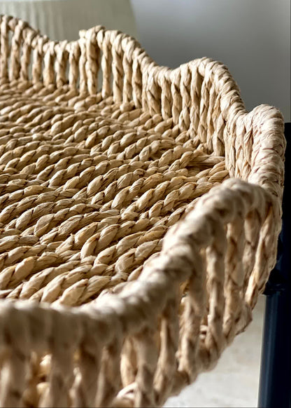 Two-Tier Rattan Organiser