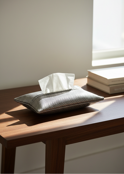 Braided Grey Tissue Cover