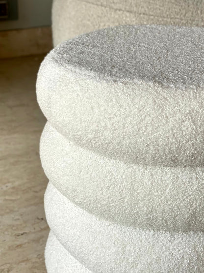 Vanilla Boucle Pouffe