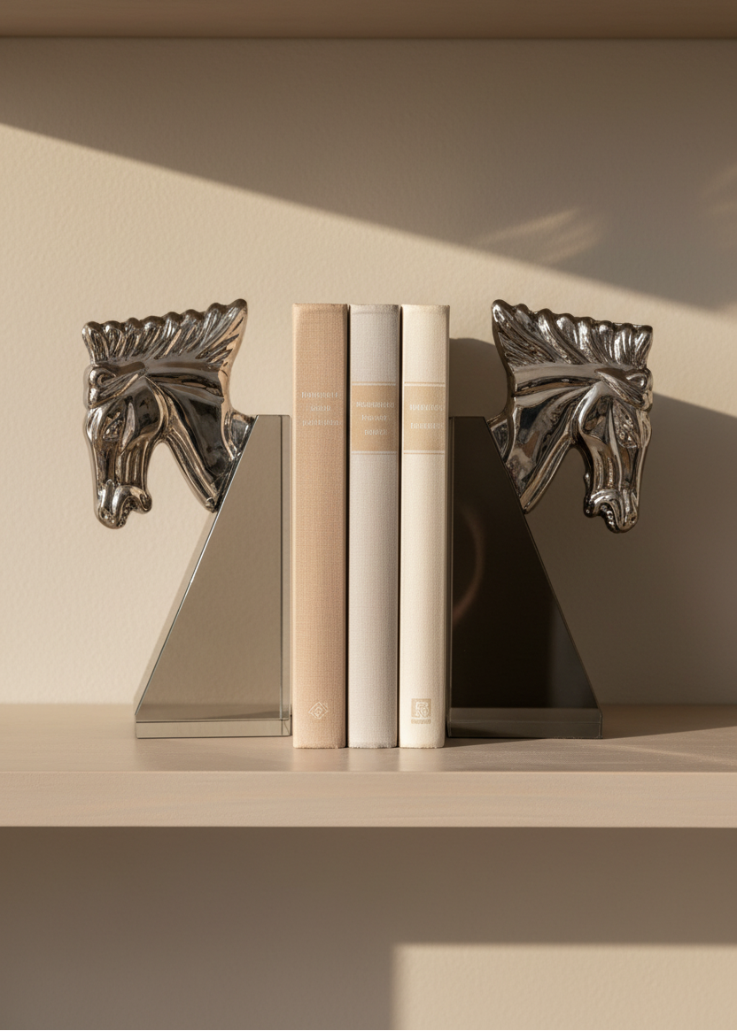 Stallion Crystal Bookend - Set of 2