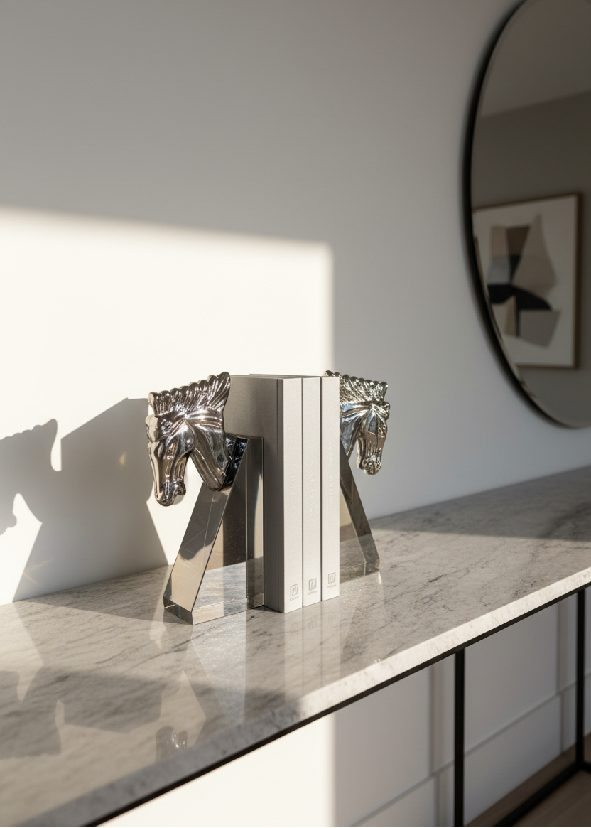 Stallion Crystal Bookend - Set of 2
