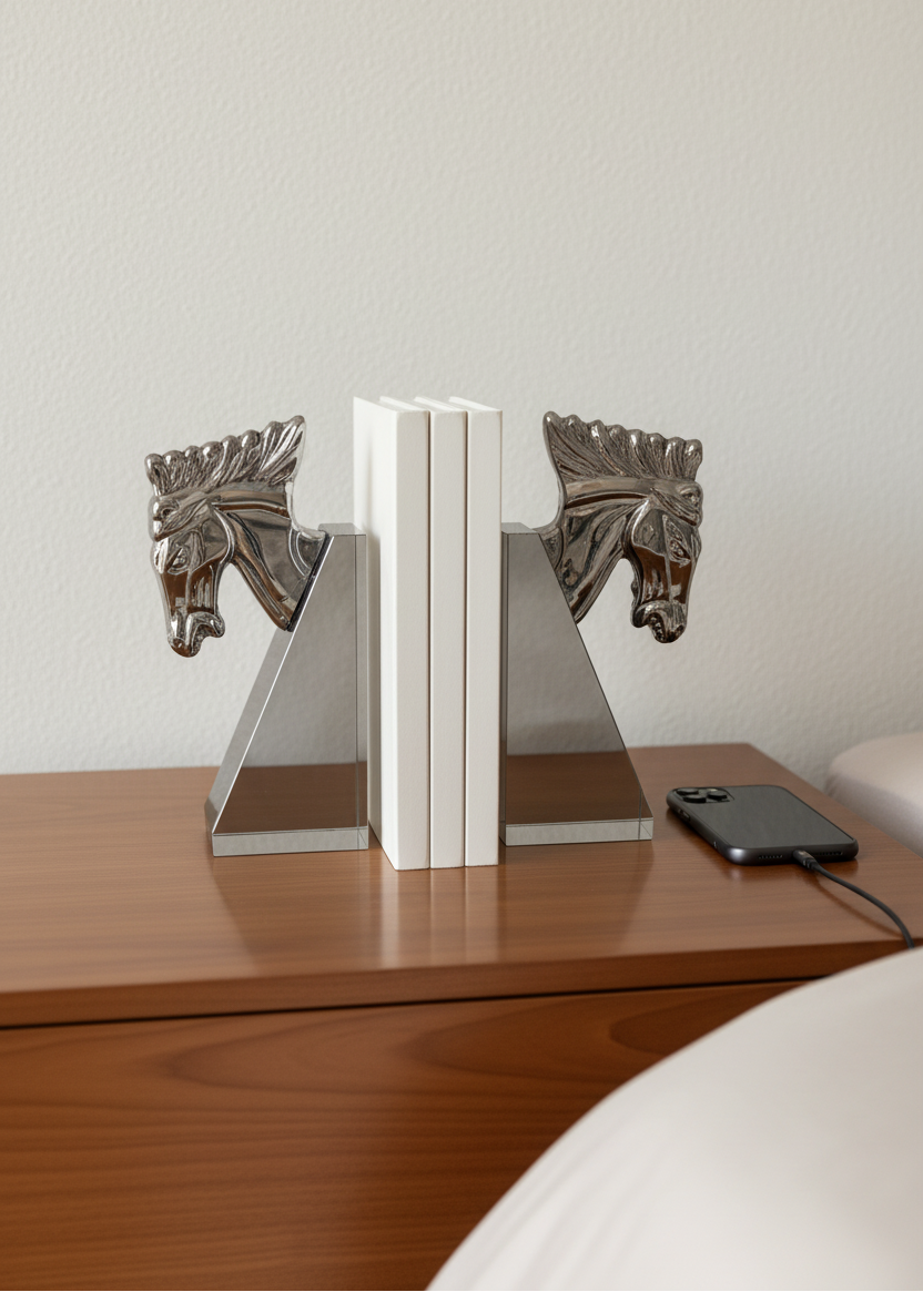 Stallion Crystal Bookend - Set of 2