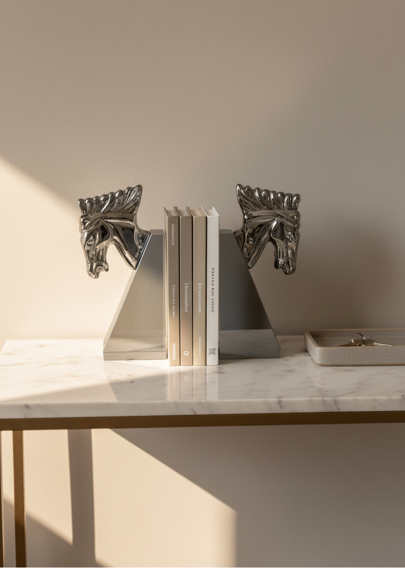 Stallion Crystal Bookend - Set of 2