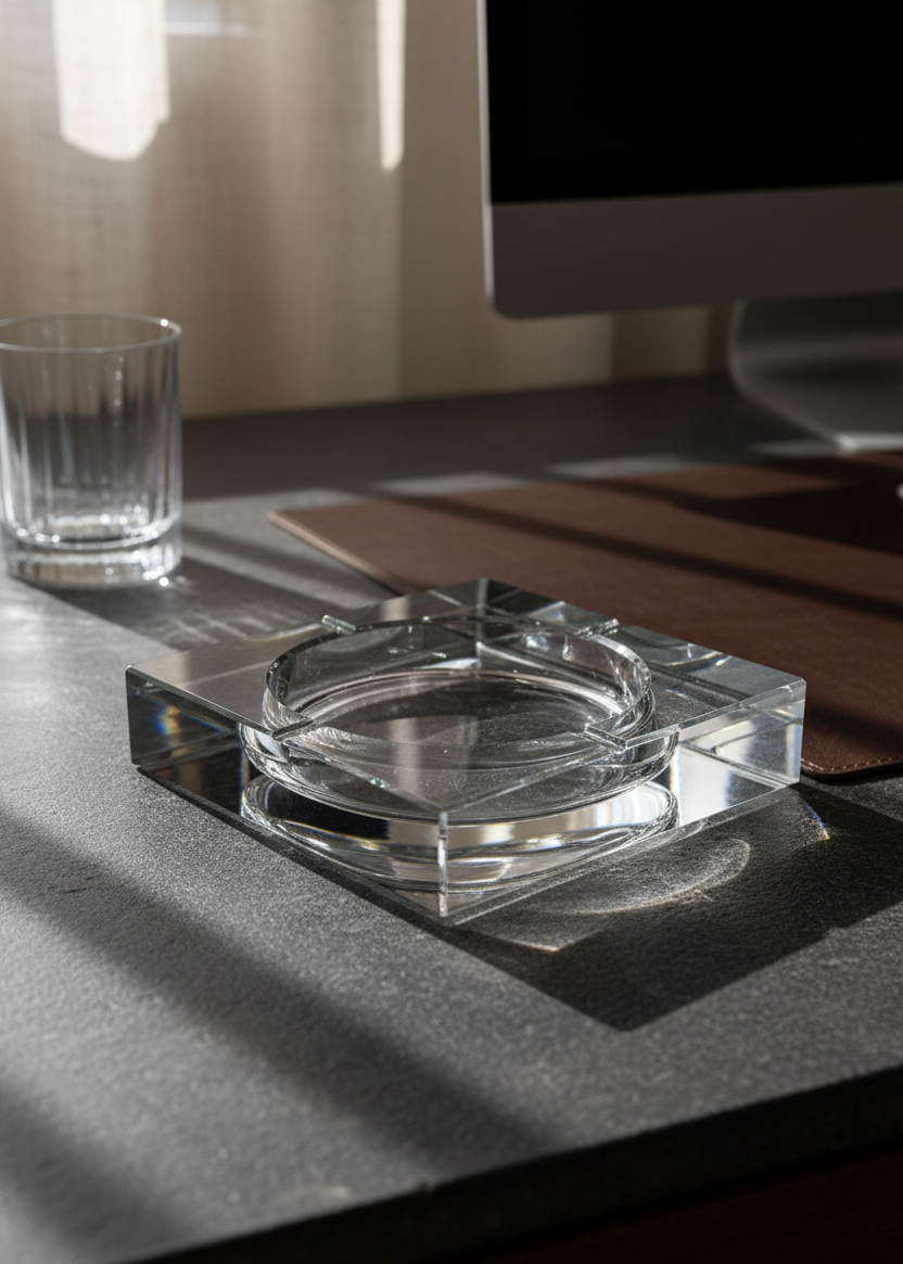 Auric Crystal Ashtray