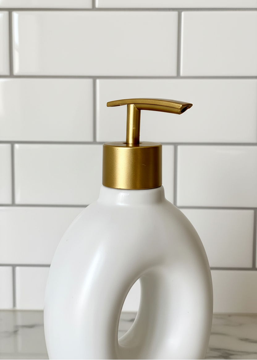 Orb Hollow Bathroom Dispenser - White