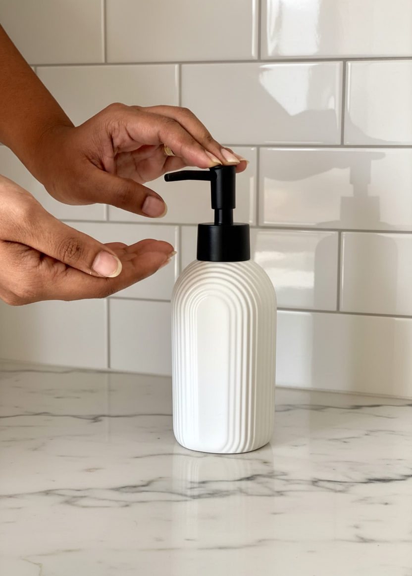 Mono Bathroom Dispenser - White