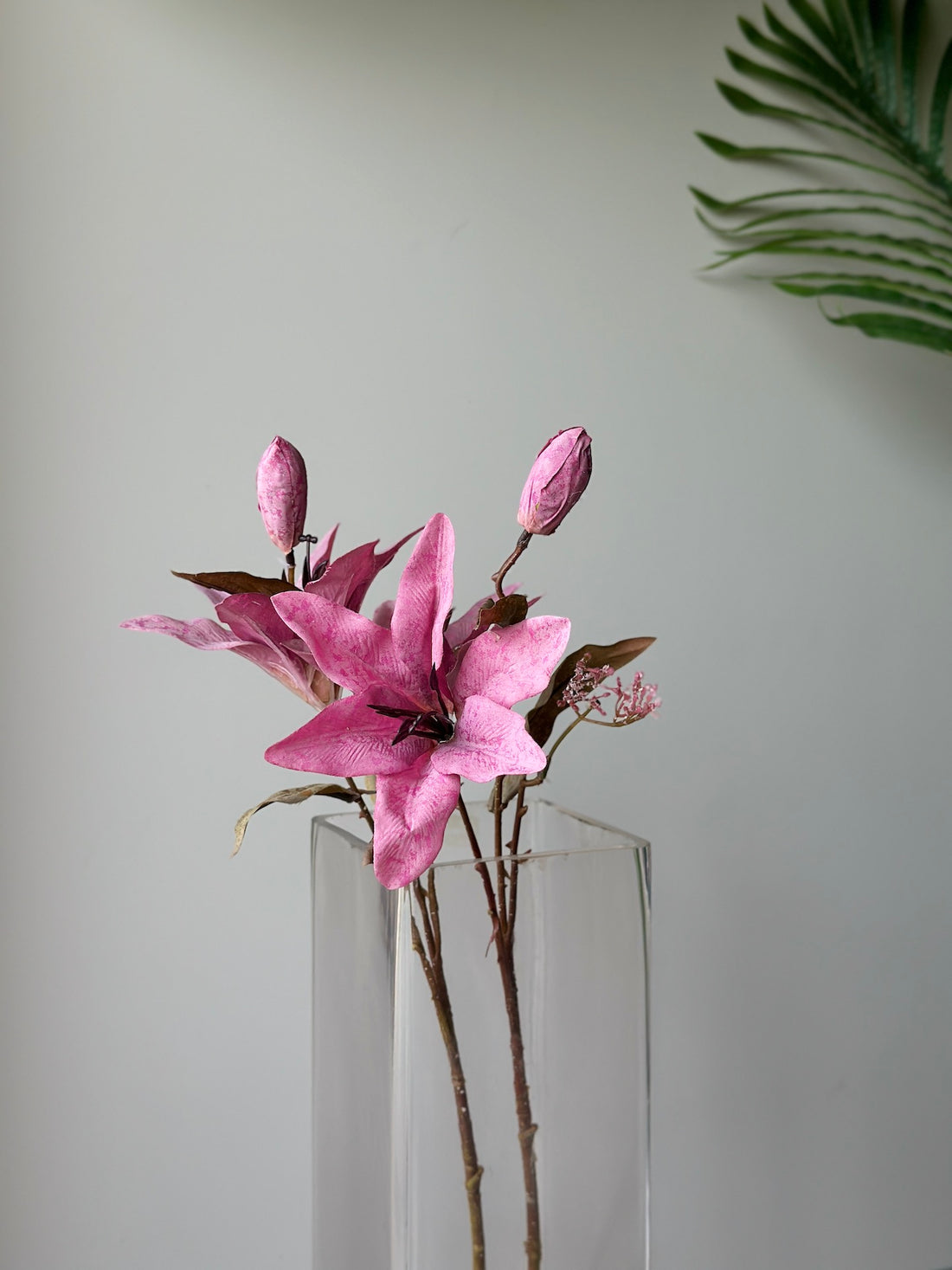 Artificial Yulan Magnolia Stem - Pink
