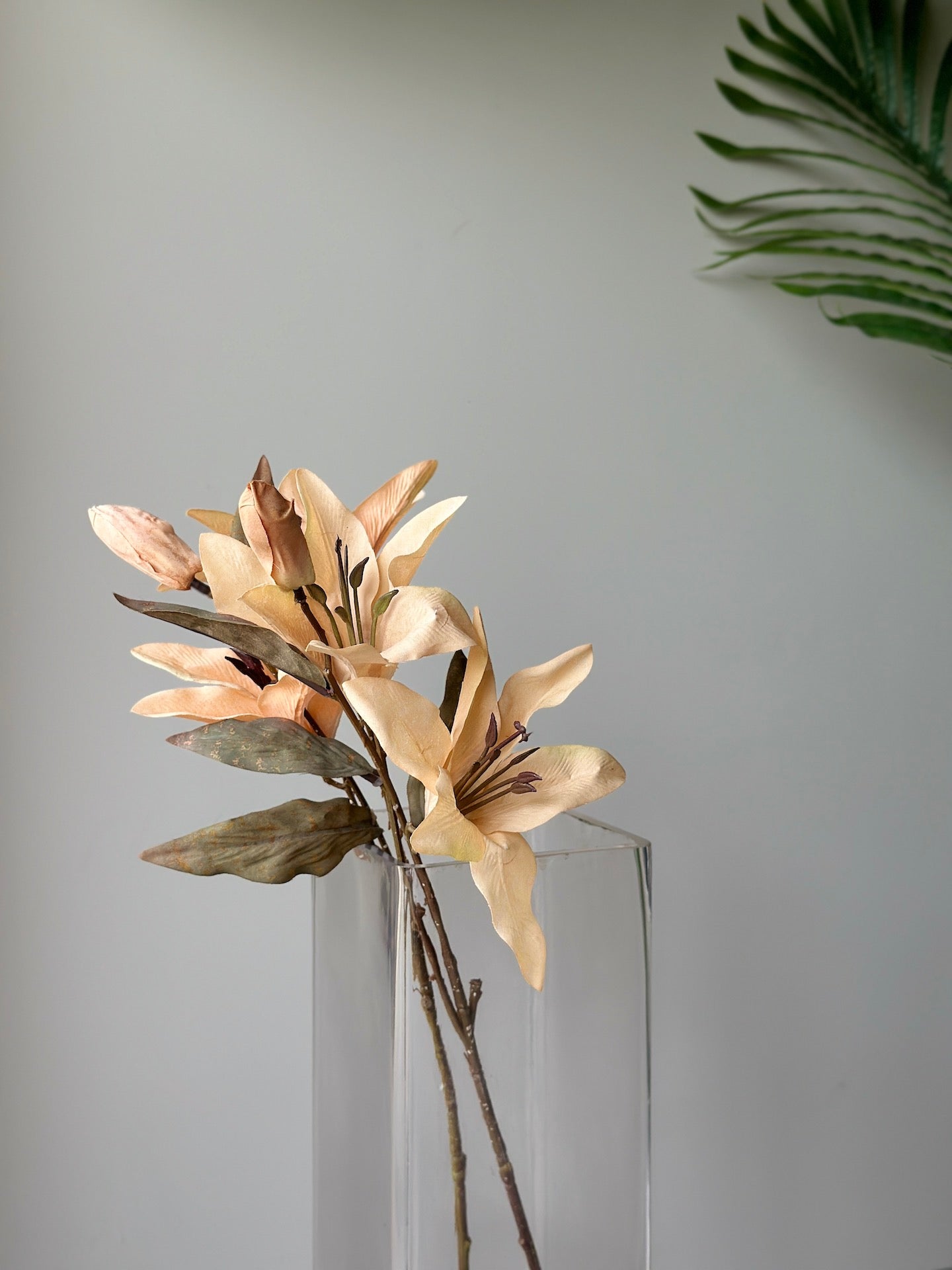 Artificial Yulan Magnolia Stem - Off White