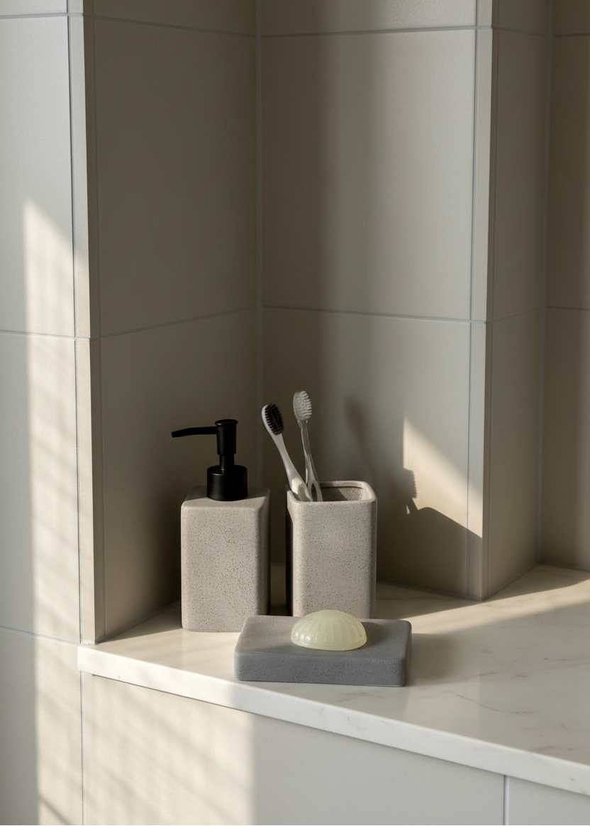 Slate Bathroom Set - Grey